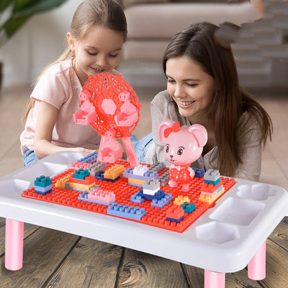 Puzzle assembling building block toys