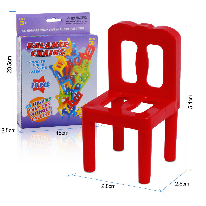 Board Game Balance Chairs Adult Kids Stacking Game Pipelines