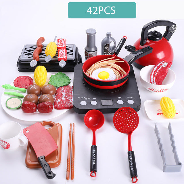 Children's Simulation Kitchen Cooking And Cooking Toy Set