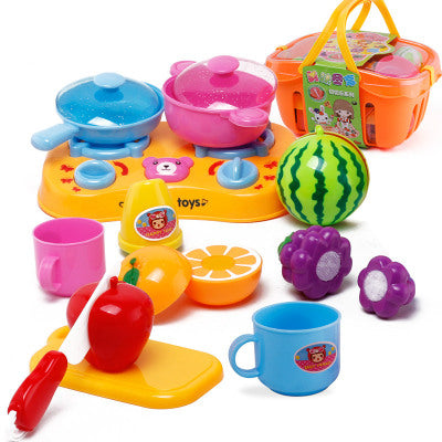 Children's play house fruit basket Fruit cut toys