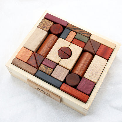 Assembled wooden educational toys