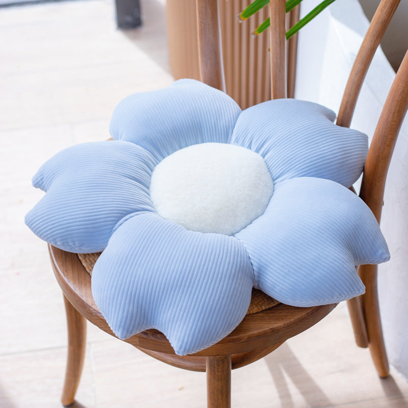 Small Daisy Flower Throw Pillow Cushion Floor Chair Cushion