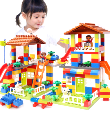 Children's puzzle building blocks, boys and girls, city baby, toys