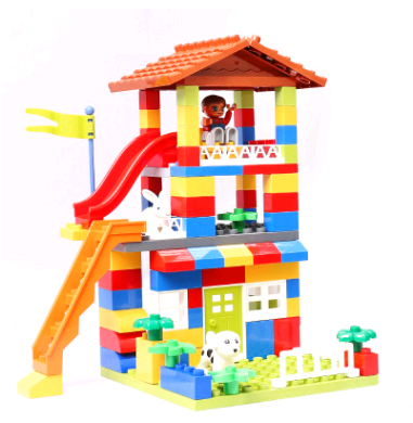 Children's puzzle building blocks, boys and girls, city baby, toys