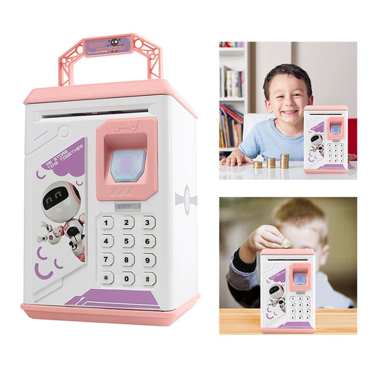 Electronic fingerprint piggy bank