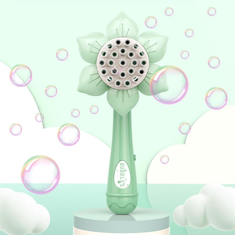 Sunflower Shape Bubble Machine Toy Portable Bubble Wand Toy