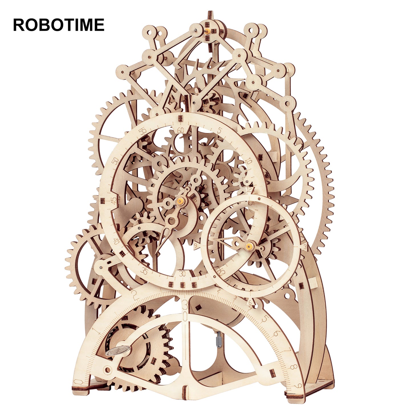 Robotime Rokr Pendulum Clock 170 Pcs 3D Wooden Puzzle Toys