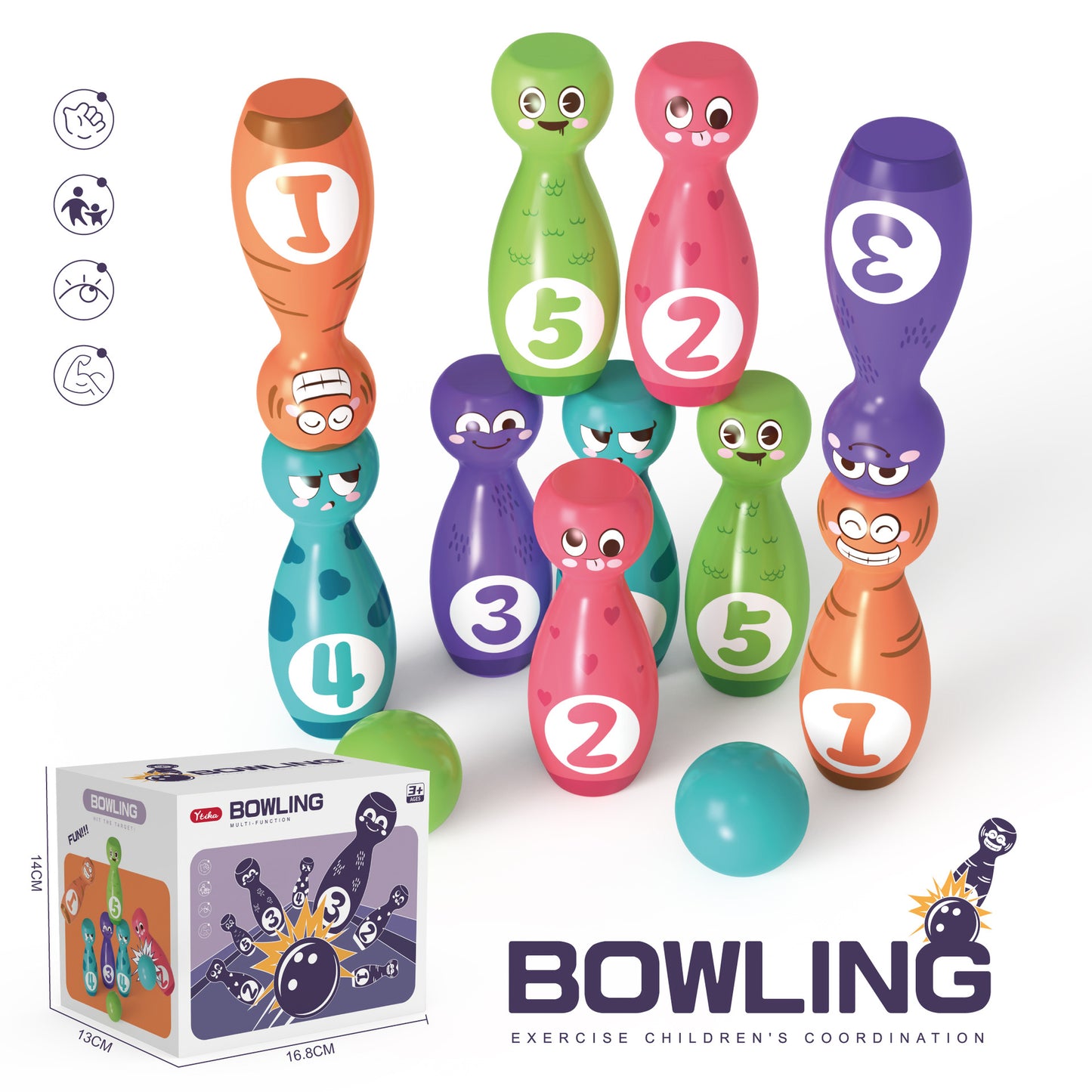 Children's Bowling Toys Suit Indoor Large Kindergarten Toys