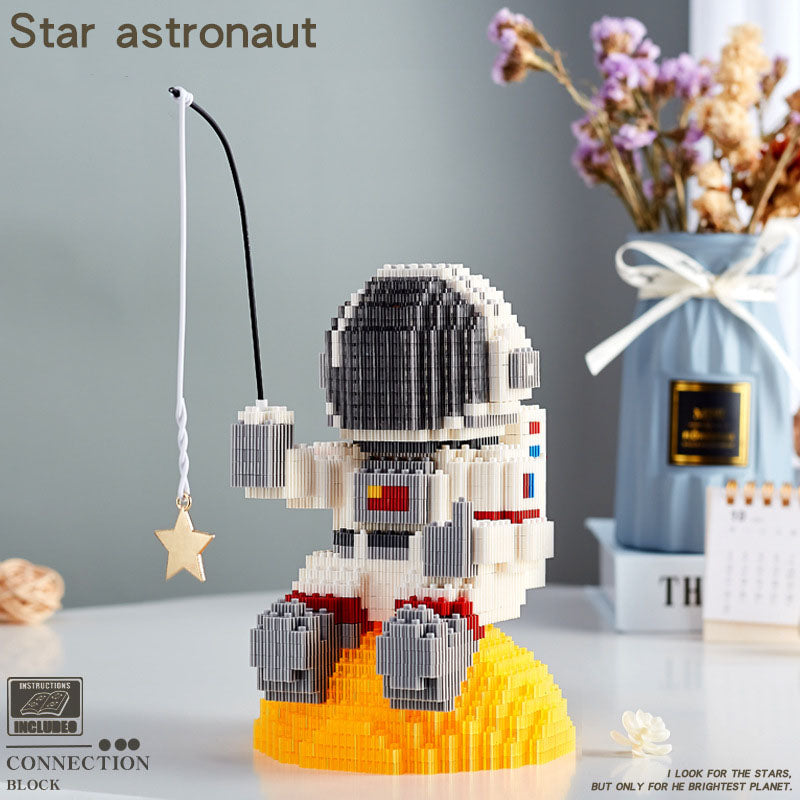 Astronaut Spaceman Series Small Particle Building Blocks Assembly