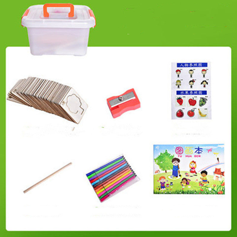 Child Drawing Graffiti Tools Suit Baby Early Education Educational Toys