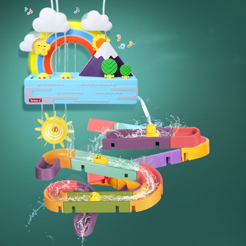 Children's Rainbow Little Duck Water Toys