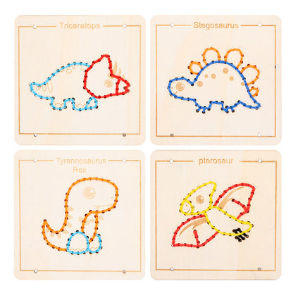 Embroidered Rope Educational Wooden Toys