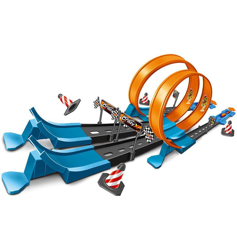 Alloy Racing Track Catapult Car Boy Car Track Kids Toy