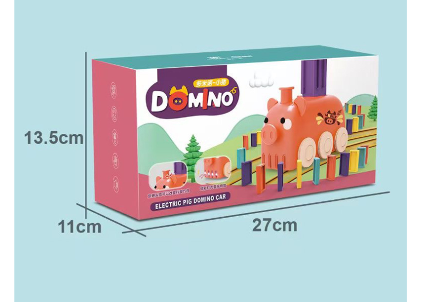 Domino Train Toy Stacking Block Set Domino Building Block Brain