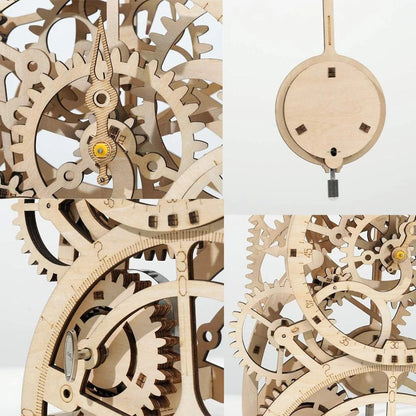 Robotime Rokr Pendulum Clock 170 Pcs 3D Wooden Puzzle Toys