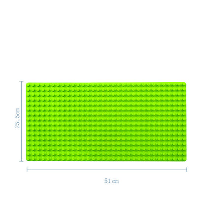 Building block wall large particle bottom plate