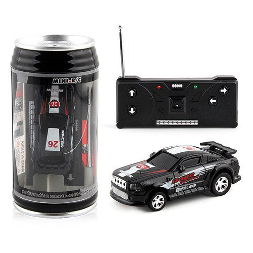 Coke Can Mini RC Car Radio Remote Control Micro Racing Car 4 Frequencies