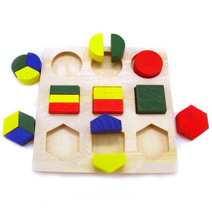 Wooden Geometrical Shape Baby Toy Jigsaw