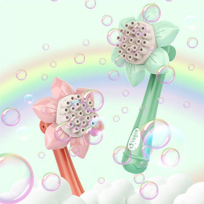 Sunflower Shape Bubble Machine Toy Portable Bubble Wand Toy