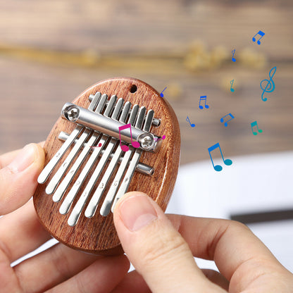 8 Keys Mini Kalimba Thumb Piano Finger Portable Wood Musical Toy