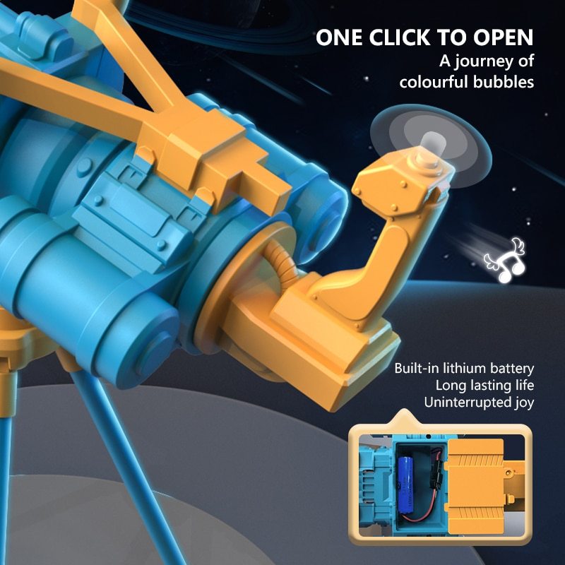 Super Big Double-Tube Bubble Gun Machine Outdoor Blowing Soap