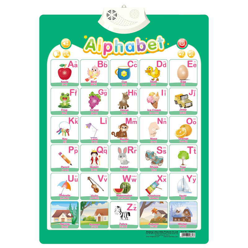 Baby Audio Wall Chart, Point to Read Pronunciation Toys