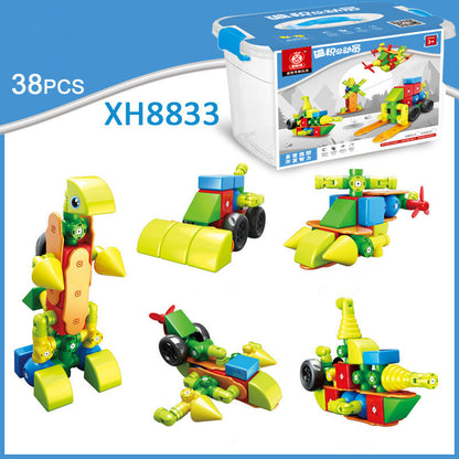 Pure Magnetic Building Blocks Assembling Toys Large Particles