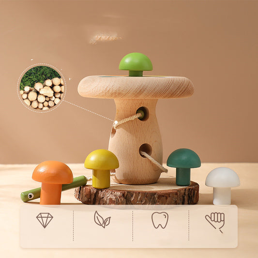 Colorful Mushroom Matching String Toys