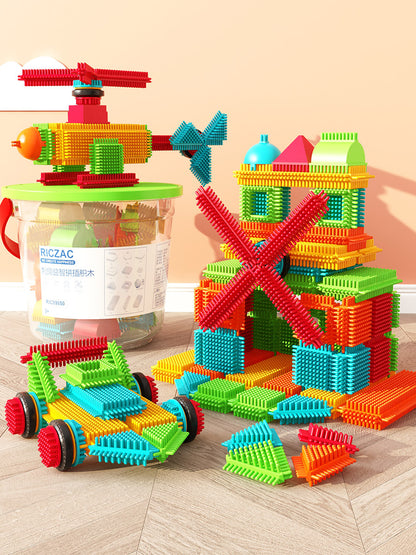 Enlightenment Thorn Bristle Building Blocks Puzzle Assembling Toys