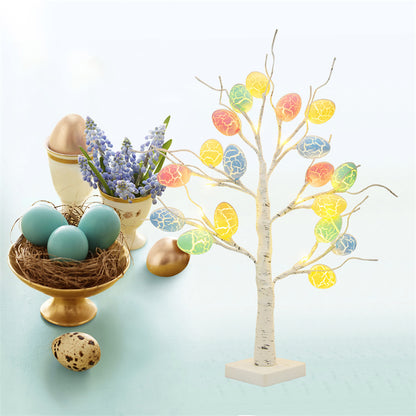 Easter Decoration 60cm Birch Tree Home Easter Egg LED Light