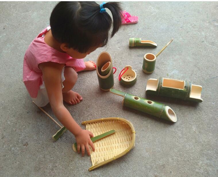 Bamboo tube toys, bamboo products, children''s sand water toys