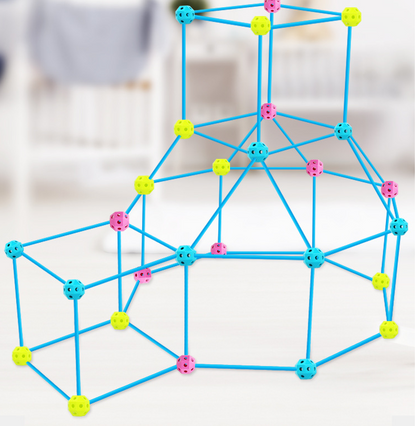 Polygonal Ball Tent Castle Put Together Building Blocks