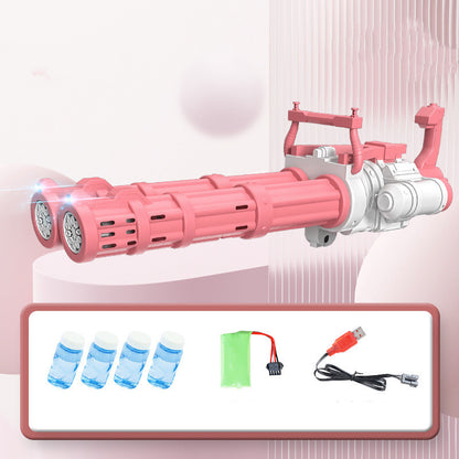 Super Big Double-Tube Bubble Gun Machine Outdoor Blowing Soap