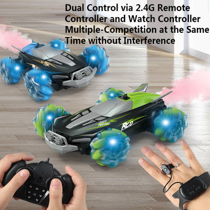 Spray Lights Stunt Remote Control Car Four-wheel Drive