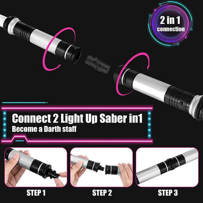 Lightsaber Kids - 2 Pack - LED Light Up Saber With Sound