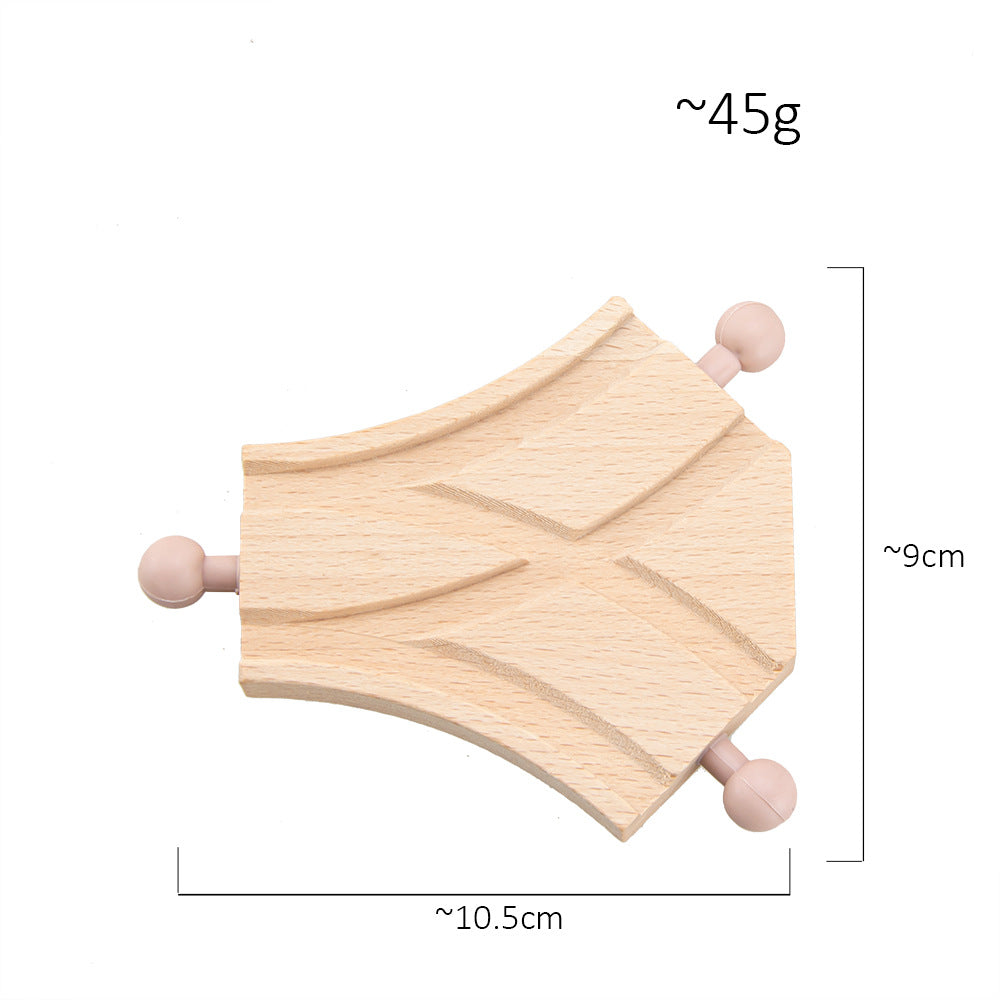Beech Wood Track Train Toy Assembled