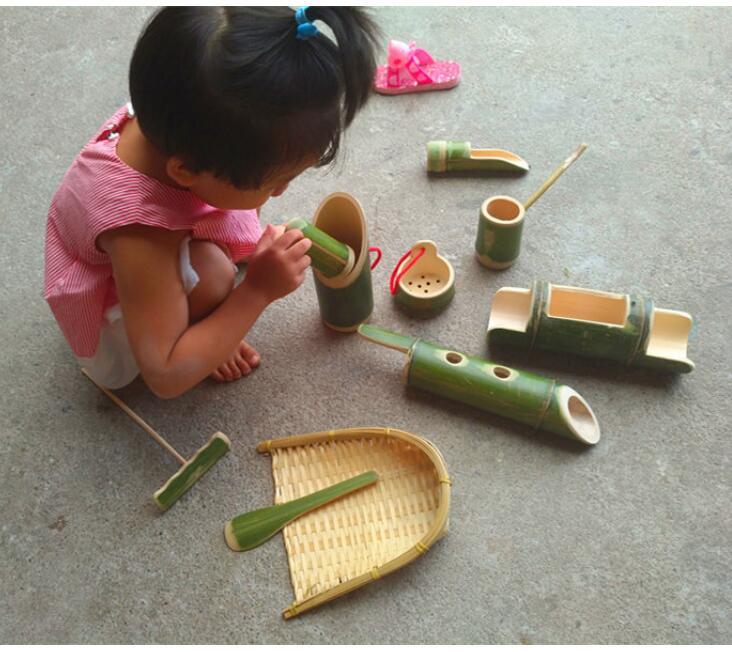 Bamboo tube toys, bamboo products, children''s sand water toys