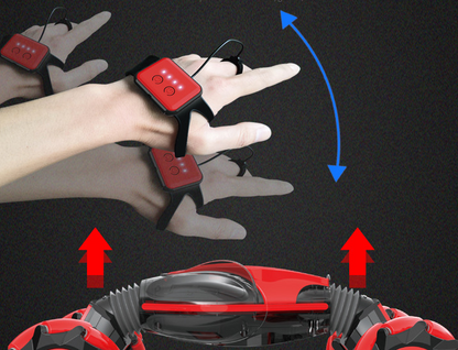 Gesture sensing remote control twisting car