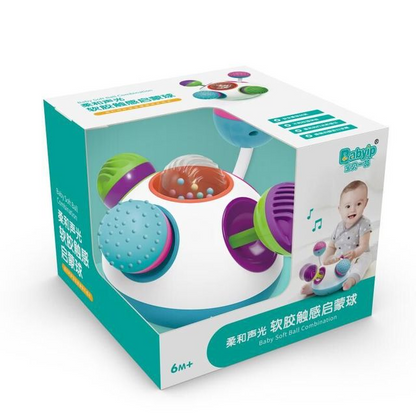 Soft-touch boxing game with sound and light toys