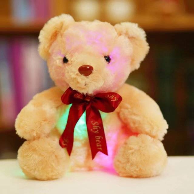 Plush toy teddy bear glowing bear doll creative gift