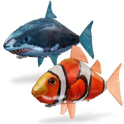 Remote control flying fish inflatable shark clown fish balloon