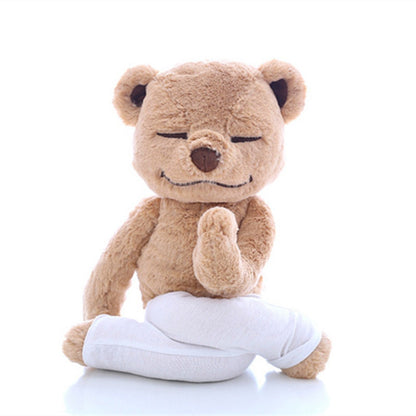 40cm Creative Yoga Bear Plush Toy Stuffed Cute Yoga Bear Doll