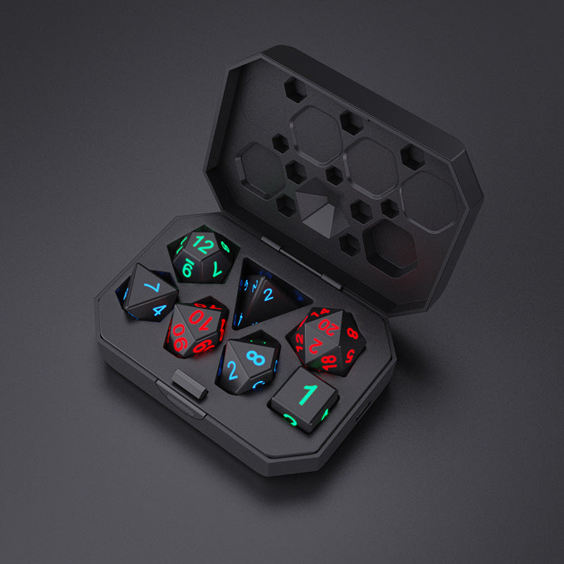 Colorful Multi-Face Electronic Toy Glowing Dice Set