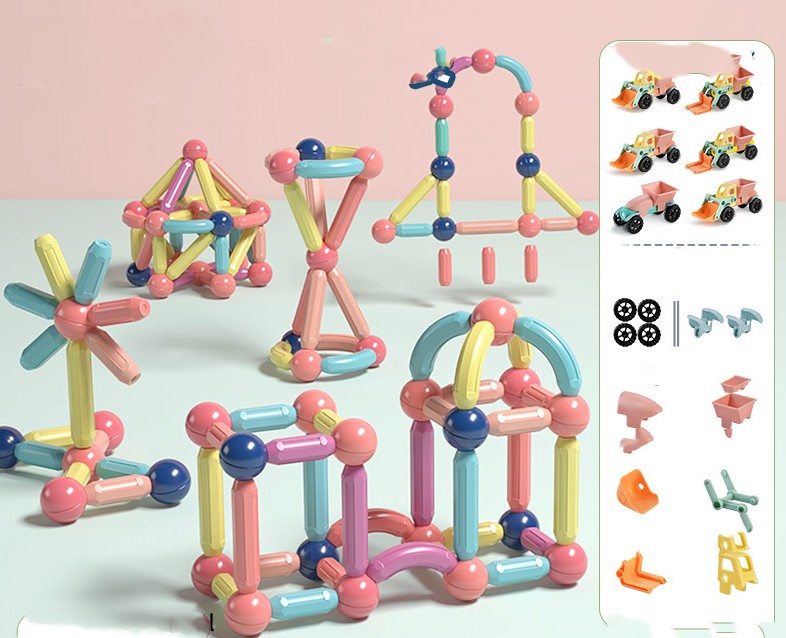 Magnetic Rod Children's Assembled Building Blocks Toys