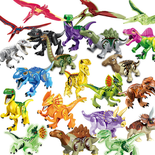 Jurassic Dinosaur Building Blocks Assembled Educational Toys