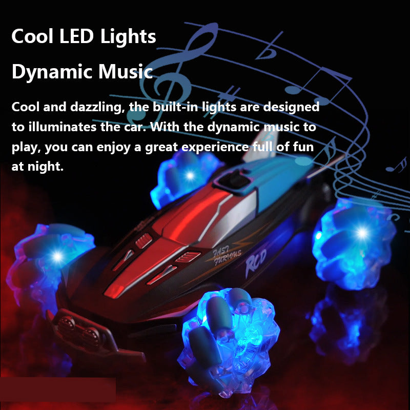 Spray Lights Stunt Remote Control Car Four-wheel Drive