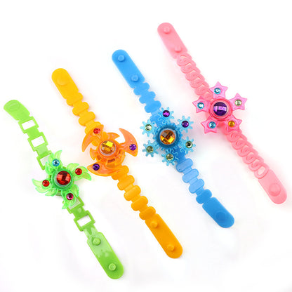 Luminous LED Light Fidget Spinner Hand Top Spinners Glow In Dark Light EDC Figet Spiner Finger Stress Relief Toys Kid's Bracelet