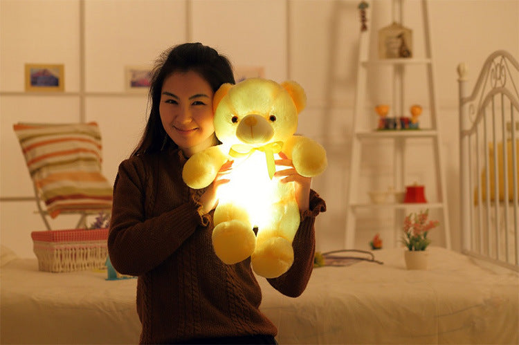 Creative Light Up LED Teddy Bear Stuffed Animals Plush Toy