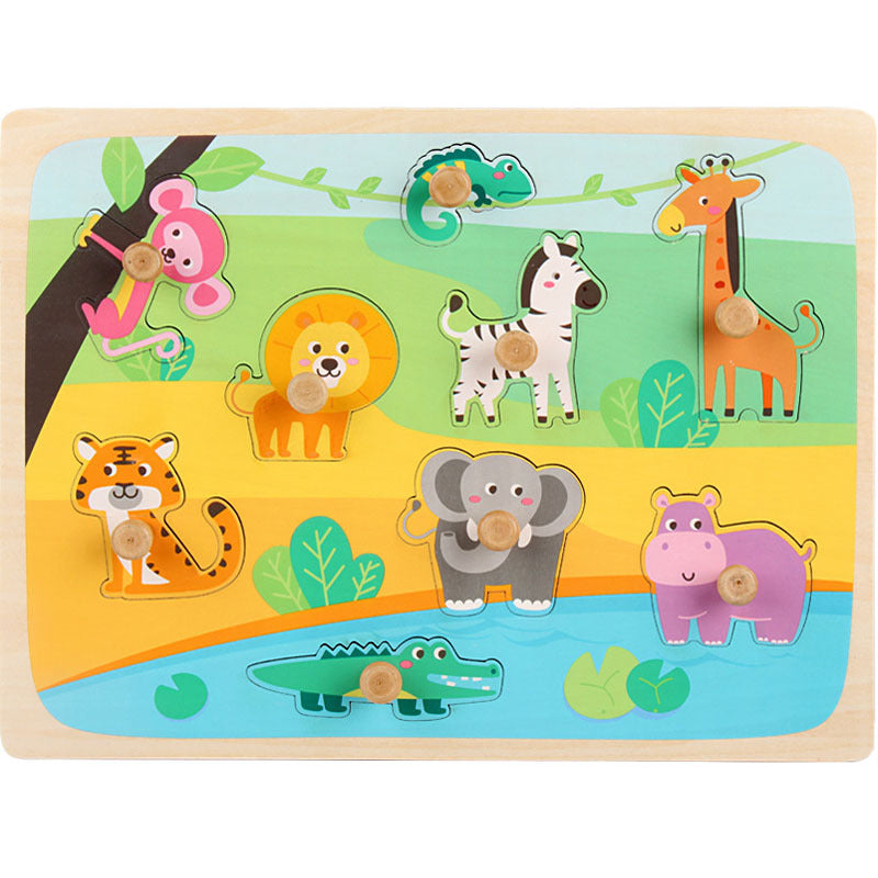 Children's wooden puzzle educational toys