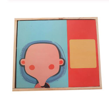 Montessori Magnetic Fun Puzzle Children's Wooden Puzzle Box